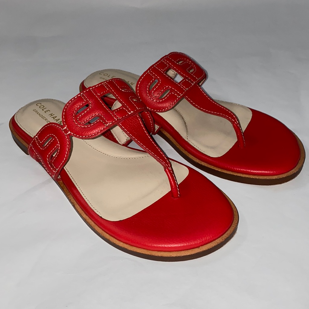 Nwot Cole Haan Red Leather Sandals